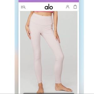 Alo Yoga Pink Sugar High-Waist Airbrush Legging Small
